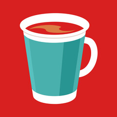       Coffee cup logo icon vector illustration.
