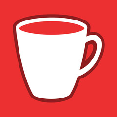       Coffee cup logo icon vector illustration.
