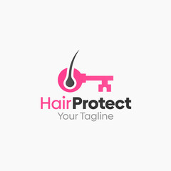 Hair Protect Logo Vector Template Design. Good for Business, Start up, Agency, and Organization