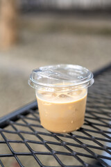 Ice Coffee in plastic cup