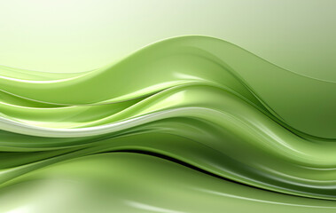 Obraz premium abstract background with light green wave
