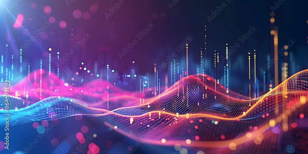 Poster Computer Graphics Abstract Background