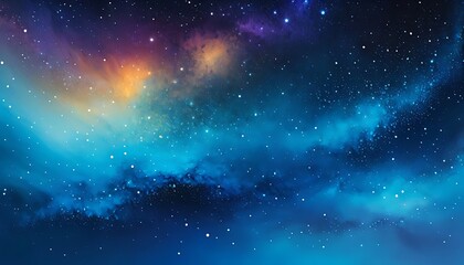 Obraz premium Cosmic-inspired abstract gradient featuring shades of ultramarine and cerulean, resembling a distant galaxy or nebula.