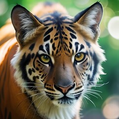 close up of a tiger