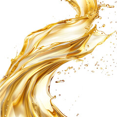 Golden liquid swish background