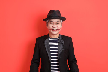 50s man in Halloween costume