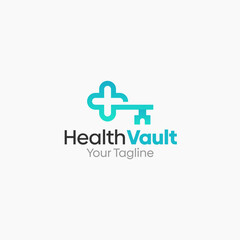 Health Vault Logo Vector Template Design. Good for Business, Start up, Agency, and Organization