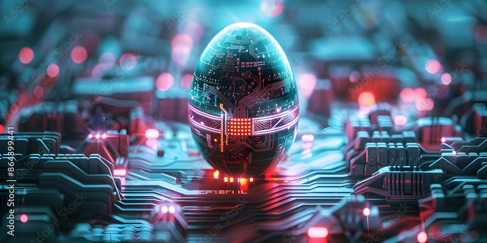 Poster Computer Graphics Abstract Background