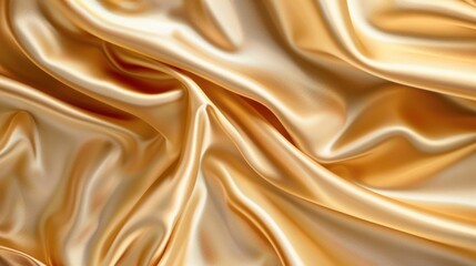A close up view of a golden silk