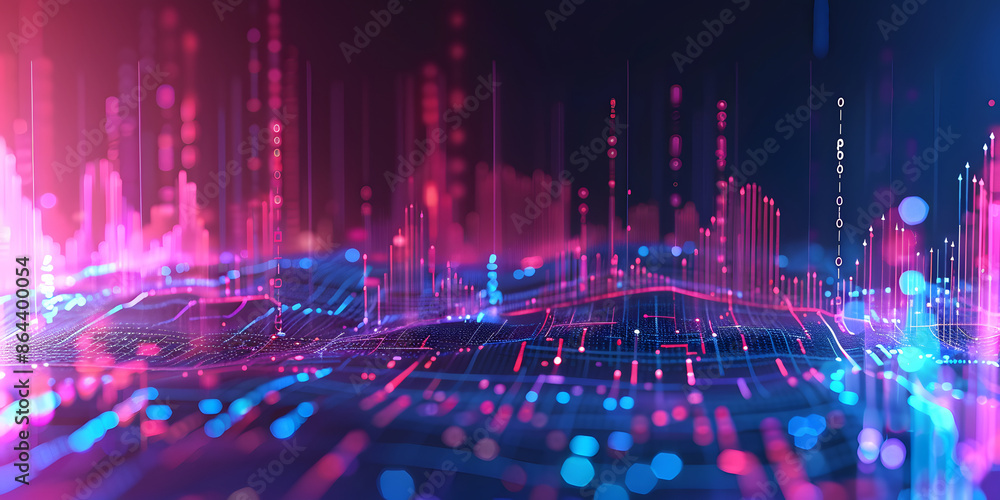 Poster Computer Graphics Abstract Background