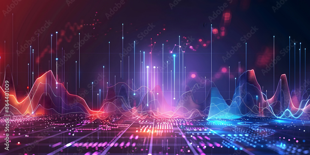 Poster Computer Graphics Abstract Background