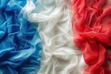 Red White And Blue Fabric. Fourth of July