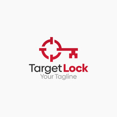 Target Lock Logo Vector Template Design. Good for Business, Start up, Agency, and Organization