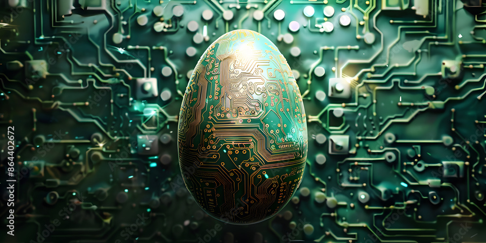 Poster Computer Graphics Abstract Background