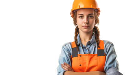 construction worker with helmet