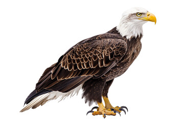 Obraz premium bald eagle isolated on white