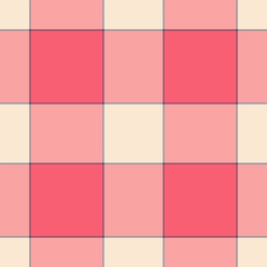 Romance pattern plaid texture, volume seamless background check. Folk tartan vector fabric textile in red and pink colors.