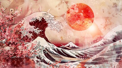 Beautiful Floral wall art, realistic hand drawn flowers artwork decoration background design
