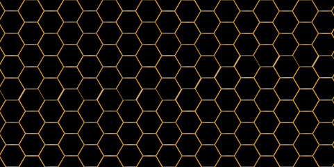 Vector black Hexagonal Background. Luxury balck Pattern. Vector Illustration. 3D Futuristic abstract honeycomb mosaic black background. geometric mesh cell texture. modern futuristic wallpaper.