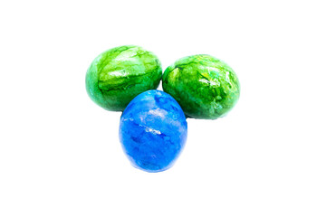 Ostereier isoliert freigestellt studio