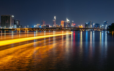 District 1, Saigon, Vietnam - Brilliant sunset in my city