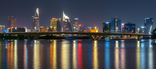 District 1, Saigon, Vietnam - Brilliant sunset in my city