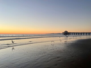 California West Coast Sunset Beach Landscape Ocean