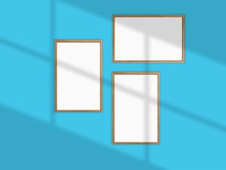 Art Frame Mockup Contemporary Modern Minimalist Empty Wall