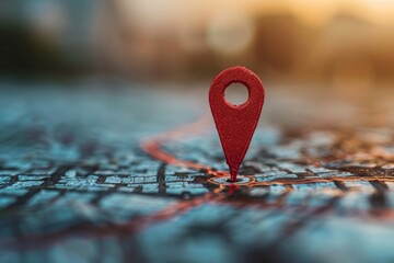 Red Pin on Map
