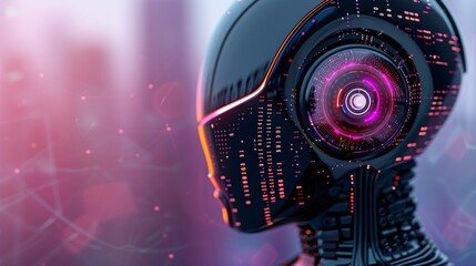 a beautiful robot AI design, artificial intelligence technology