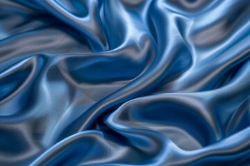 Obraz premium Blue Satin Fabric, satin