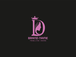 D Fashion Letter Logo Four Business And Company Identity.