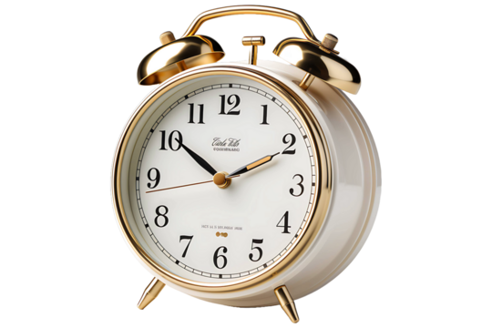 Alarm clock Isolated on transparent background