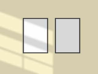Blank frame mockup for you design. Layout mockup good use for your design preview.