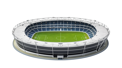 Football stadium 3d miniature