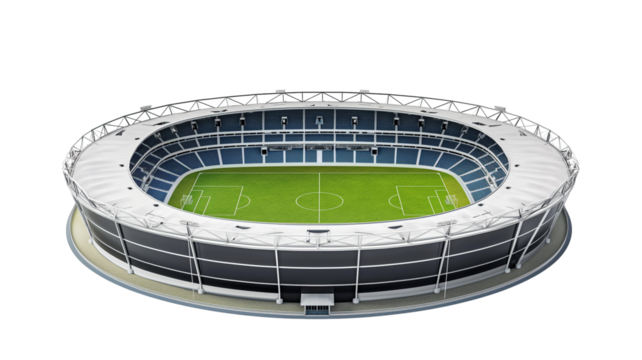 Football stadium 3d miniature