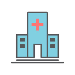 Obraz premium hospital icon design vector template