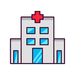 Obraz premium hospital icon design vector template