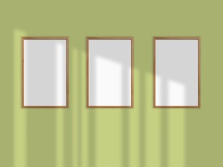 Soft frame blank mockup with color background