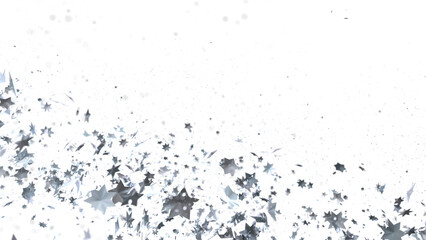 Stars - Festive christmas card. Isolated illustration white background. -