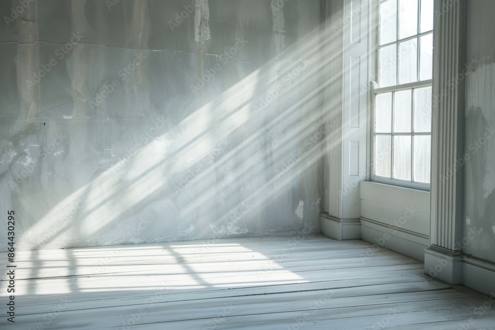 Wall mural Empty Sunlit Room Interior