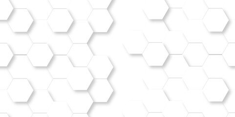 Vector White Hexagonal Background. Luxury White Pattern. Vector Illustration. 3D Futuristic abstract honeycomb mosaic white background. geometric mesh cell texture. modern futuristic wallpaper.