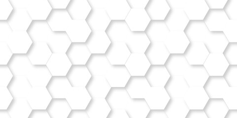 Vector White Hexagonal Background. Luxury White Pattern. Vector Illustration. 3D Futuristic abstract honeycomb mosaic white background. geometric mesh cell texture. modern futuristic wallpaper.