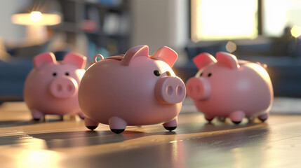 piggy bank on the bank of the bank