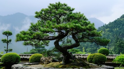 The pine tree possesses an attractive appearance