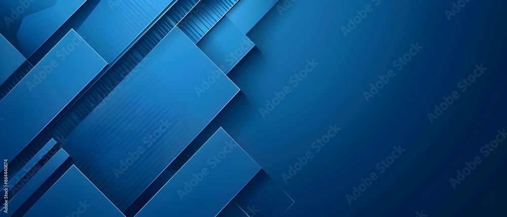 Poster blue banner background with diagonal line and dark blue color for corporate concept vector design. a