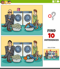 differences game with money laundering cartoon