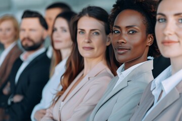portrait of a smiling business team