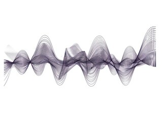 Line wave music sound one noise audio frequency icon signal podcast radio soundwave waveform volume art hand. Acoustic line music logo recording voice wave doodle sketch abstract. Vector illustration
