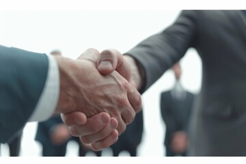 business handshake on the background